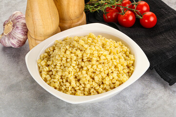 Organic wheat pasta - boiled ptitim