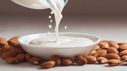 fresh almond milk as alternative to cow milk