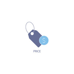 Golden price concept line icon. Simple element illustration. Golden price concept outline symbol design.