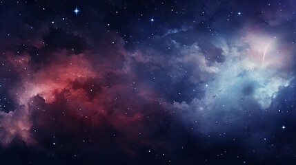 Abstract cosmos background, Milky Way, Stars, colours, copy space, 16:9
