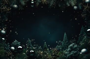 Obraz na płótnie Canvas Decorations for Christmas tree. New Year background
