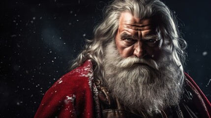 Stylish brutal Santa Claus