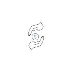 Asset Management concept line icon. Simple element illustration.Asset Management concept outline symbol design.