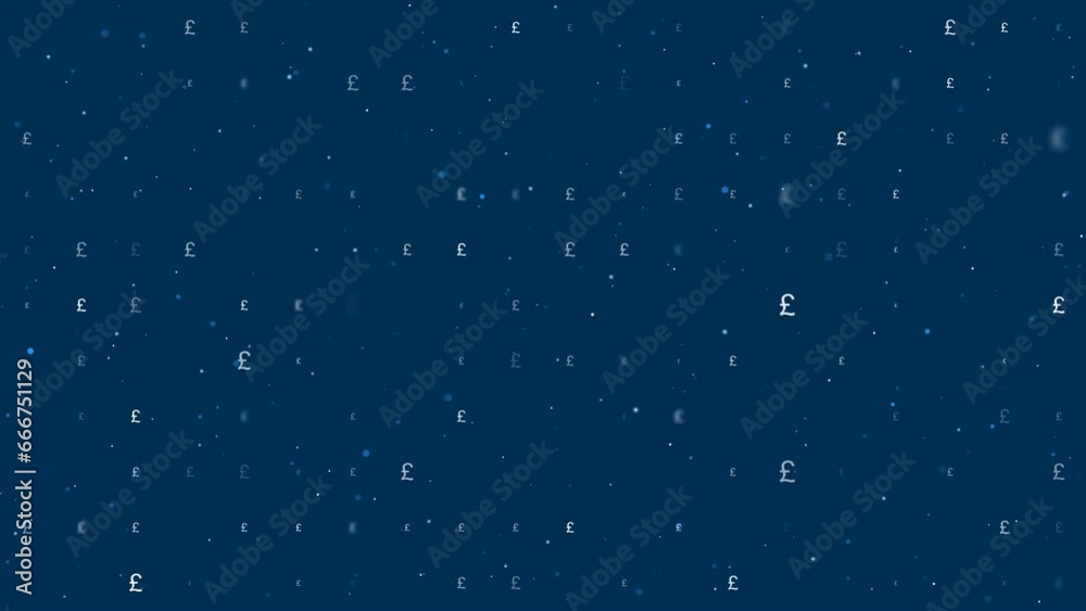 Poster template animation of evenly spaced pound symbols of different sizes and opacity. animation of trans