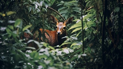 Saola hiding in the Annamite Mountains
