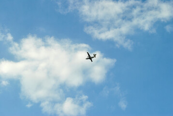airplane in the sky