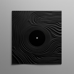 abstract music album cover black