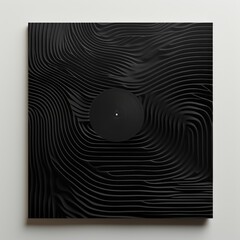 abstract music album cover black
