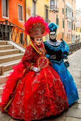 Obraz premium Carneval Costumes,.Veneto,Venice,Italy,Europe