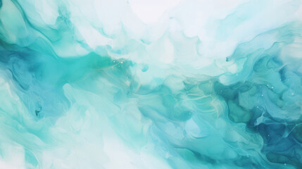Fototapeta na wymiar Vibrant Aqua and Blue Abstract Waves for Stylish Presentations