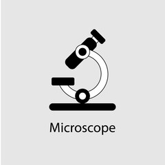 Microscope icon with editable stroke.