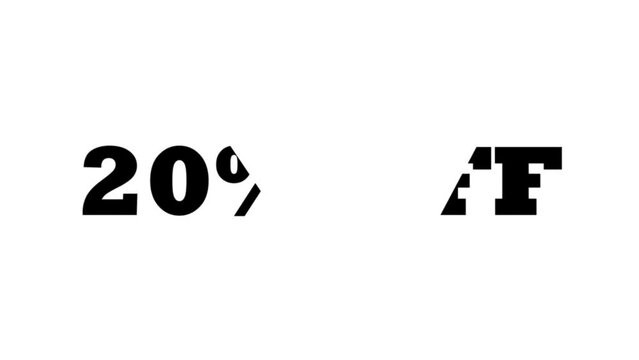 Ten to ninety five percent off page turn animated graphics