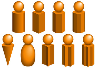 人のアイコン素材