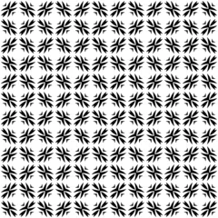 Foto op Plexiglas Black and white seamless pattern texture. Greyscale ornamental graphic design. Mosaic ornaments. Pattern template. Vector illustration. EPS10. © Jozsef