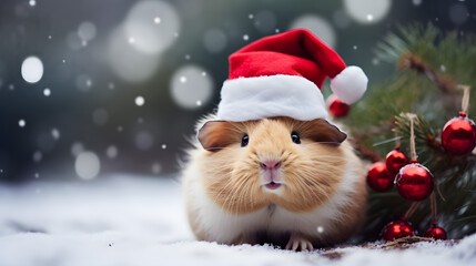 Christmas guinea pig.