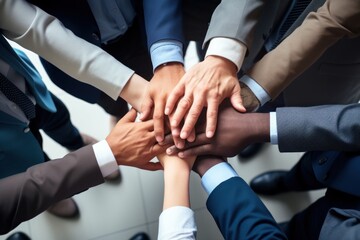 Hands stack up together