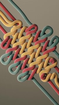 Abstract Knitting Loop