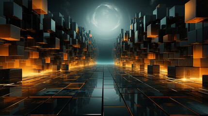 sci futuristic fi abstract background