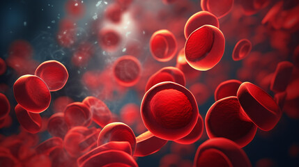 Under the microscope- background macro for scientific medical concept - platelets