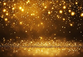 Naklejka premium wonderful golden sparkle - perfect for christmas cards and more