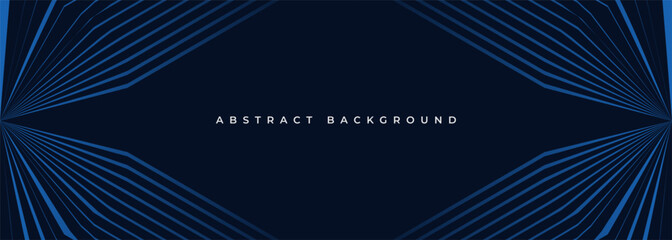 Dark blue abstract modern background with blue glowing stripes concept design for banner, backdrop, wallpaper, cover, presentation background. Vector illustration