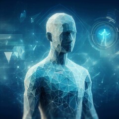 a digital man. IA Generativa