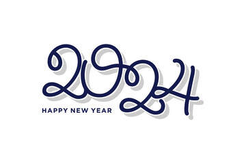 Fototapeta premium 2024 design element icon vector with modern creative concept