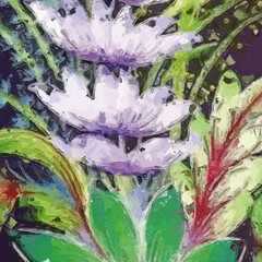 Watercolor and various beautiful flower illustrations for weddings