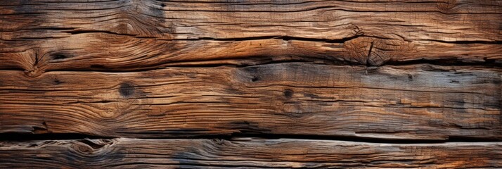 An up-close perspective of rich, weathered dark wood with intricate detailing