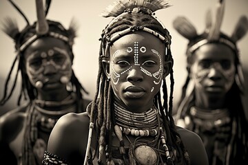 young group of Zulu dancers from South Africa