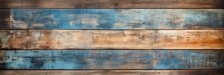 The background has a textured surface that is created by repurposed and recycled wood planks, giving it a well-worn appearance
