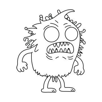 recommend clip art: Monster funny character hand draw cartoon style