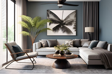  modern living room ai generative
