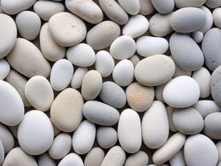Fototapeta na wymiar harmonic image of smooth round pebble stones. 
