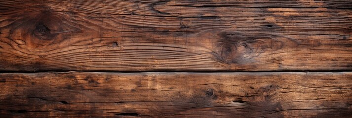 Naklejka premium The backdrop highlights the distinct and rich grain pattern in the dark wood