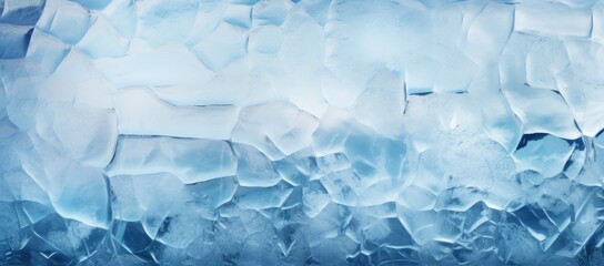 Obraz premium A textured background that showcases the unique abstract designs formed by frost on the glass