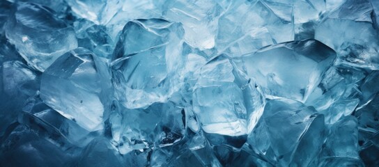 Obraz premium The background showcases icy and abstract designs created by frost on glass