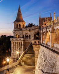 Fisherman's Bastion at the sunrise