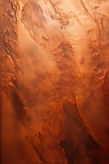 The backdrop exhibits a textured appearance mirroring the patina of copper