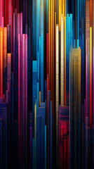 Abstract urban background, virtual reality cyber space, digital wallpaper