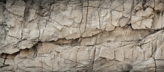 Fototapeta premium The backdrop exhibits a textured appearance that emulates the distinctive patterns found in limestone rock