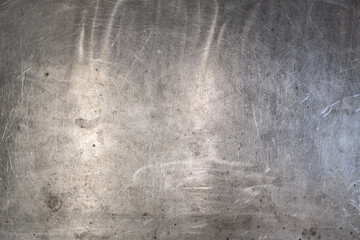 Aluminium steel surface with grunge scratched texture