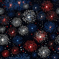 Midnight Fireworks Spectacle Pattern