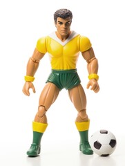 Obraz premium A soccer player plastic action figure