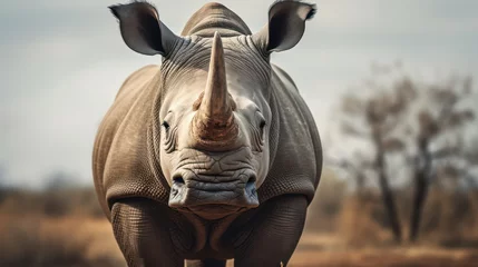 Foto op Aluminium Animal photography. Rhinoceros in nature. © Matthew