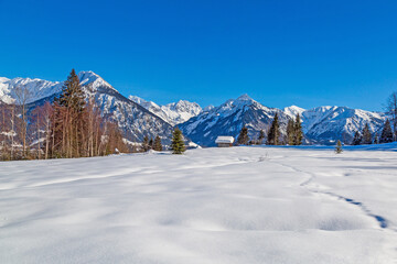 Allgäu - Winter - Stadel - Oberstdorf - Berge - Schnee