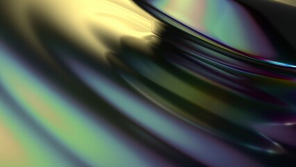 Abstract background of rainbow reflection Elegant and Modern 3D Rendering image like curtain of metal plate