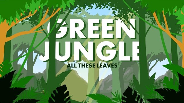 Jungle Vines Forest Animated Postcard