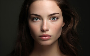 Obraz premium Anatomically perfect beautiful female face