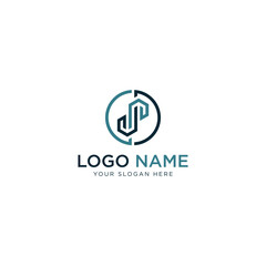 Obraz premium initial letter DP, DP logo design template vector stock